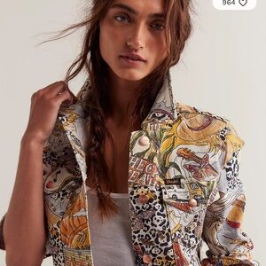 Wrangler Women's Artistic Multicolor Jean Jacket